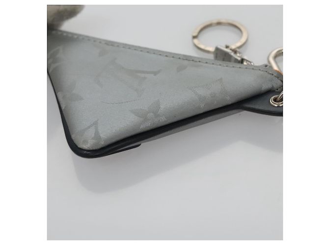 LOUIS VUITTON Monogram satellite Portachiavi Charm Argento MP2217 LV Auth 110058 - vista 17