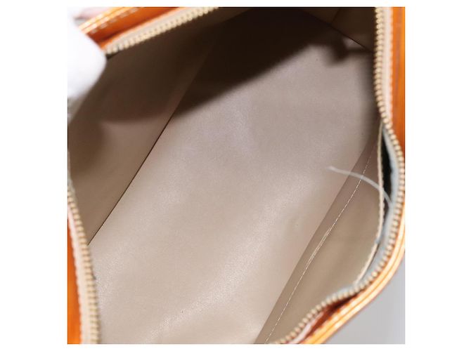 LOUIS VUITTON Monogram Vernis Bolsa de Mano Houston Beige M91004 LV Auth 112823 - vista 11