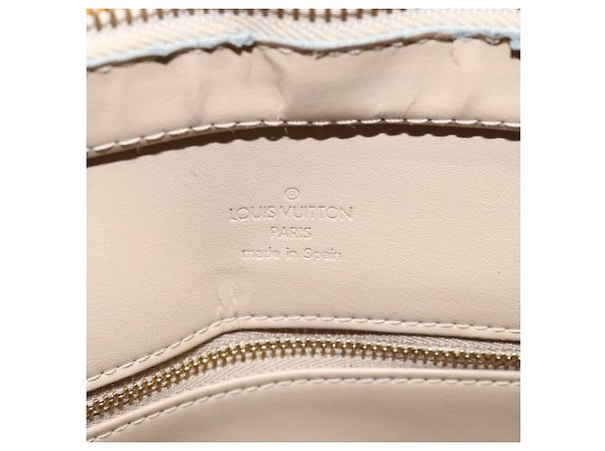 LOUIS VUITTON Monogram Vernis Bolsa de Mano Houston Beige M91004 LV Auth 112823 - vista 18