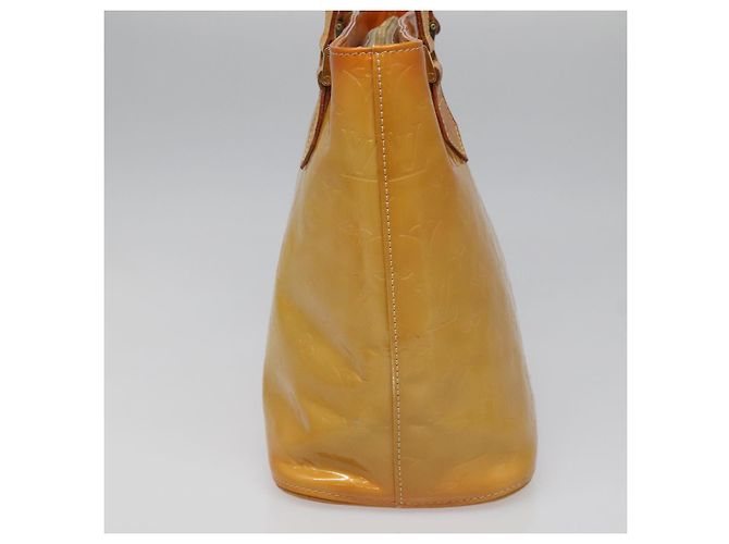 LOUIS VUITTON Monogram Vernis Bolsa de Mano Houston Beige M91004 LV Auth 112823 - vista 3