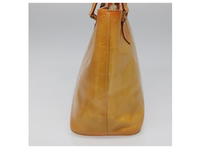 LOUIS VUITTON Monogram Vernis Bolsa de Mano Houston Beige M91004 LV Auth 112823 - vista 4