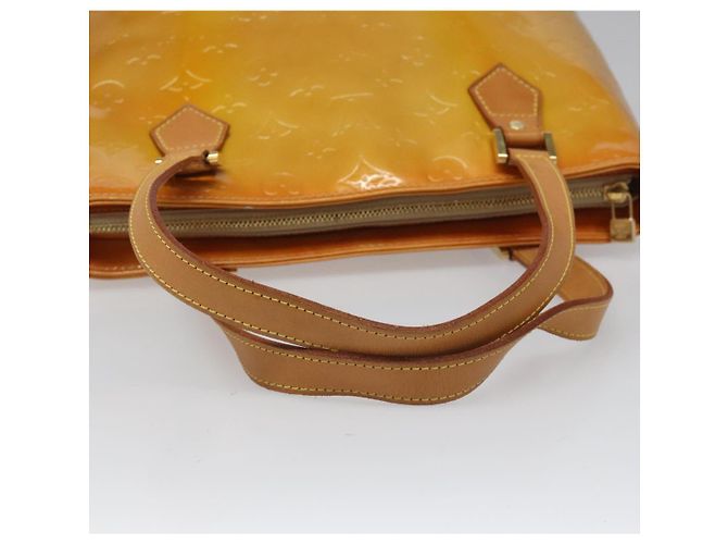 LOUIS VUITTON Monogram Vernis Bolsa de Mano Houston Beige M91004 LV Auth 112823 - vista 7