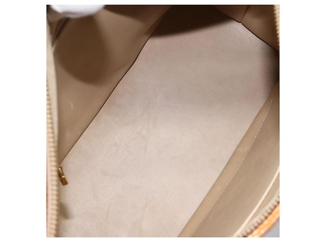 LOUIS VUITTON Monogram Vernis Houston Borsa a Mano Beige M91004 LV Auth hk1984 - vista 10