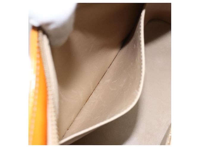 LOUIS VUITTON Monogram Vernis Houston Borsa a Mano Beige M91004 LV Auth hk1984 - vista 11