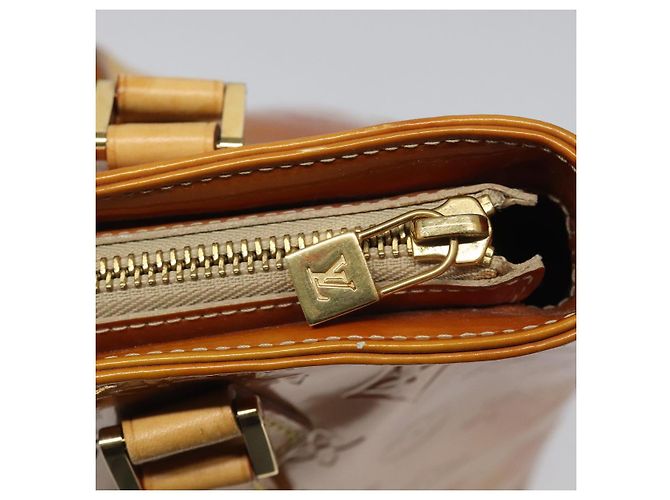 LOUIS VUITTON Monogram Vernis Houston Borsa a Mano Beige M91004 LV Auth hk1984 - vista 18