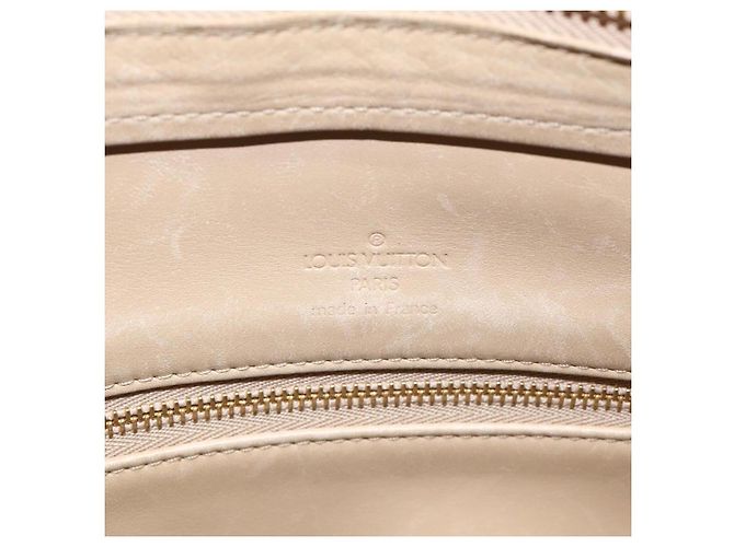 LOUIS VUITTON Monogram Vernis Houston Borsa a Mano Beige M91004 LV Auth hk1984 - vista 19