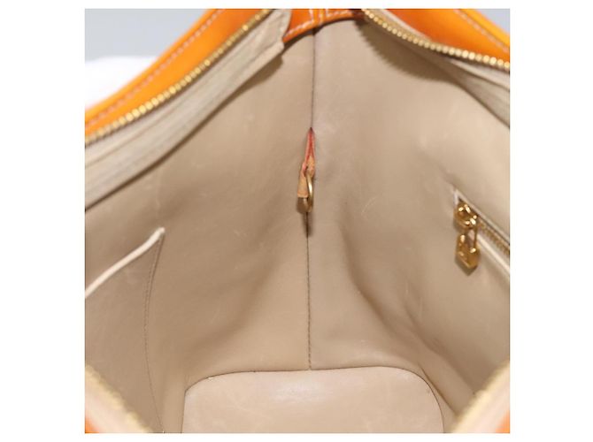 LOUIS VUITTON Monogram Vernis Houston Borsa a Mano Beige M91004 LV Auth hk1984 - vista 21