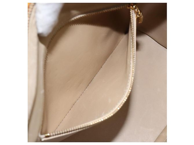 LOUIS VUITTON Monogram Vernis Houston Borsa a Mano Beige M91004 LV Auth hk1984 - vista 22