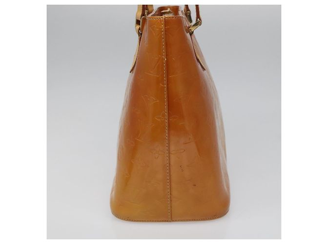 LOUIS VUITTON Monogram Vernis Houston Borsa a Mano Beige M91004 LV Auth hk1984 - vista 4
