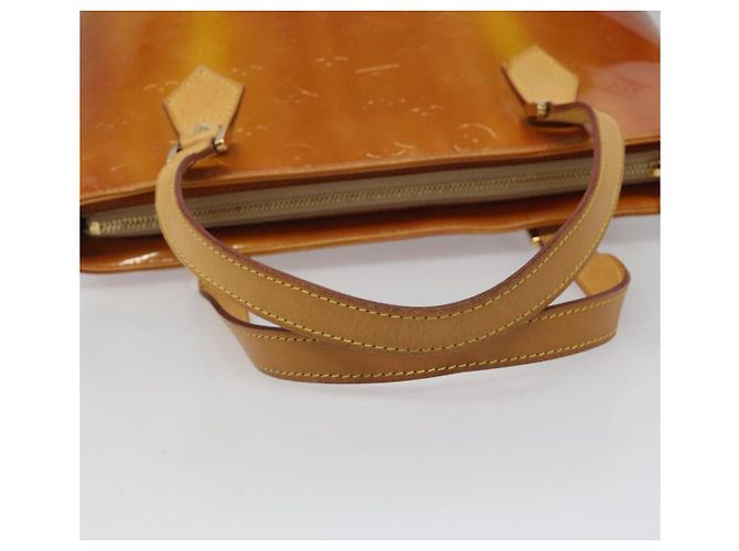 LOUIS VUITTON Monogram Vernis Houston Borsa a Mano Beige M91004 LV Auth hk1984 - vista 7