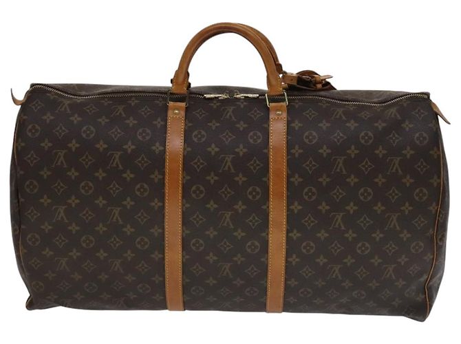 LOUIS VUITTON Monogram Keepall 60 Borsa Boston M41422 LV Auth yk16857 Monogramma - vista 2