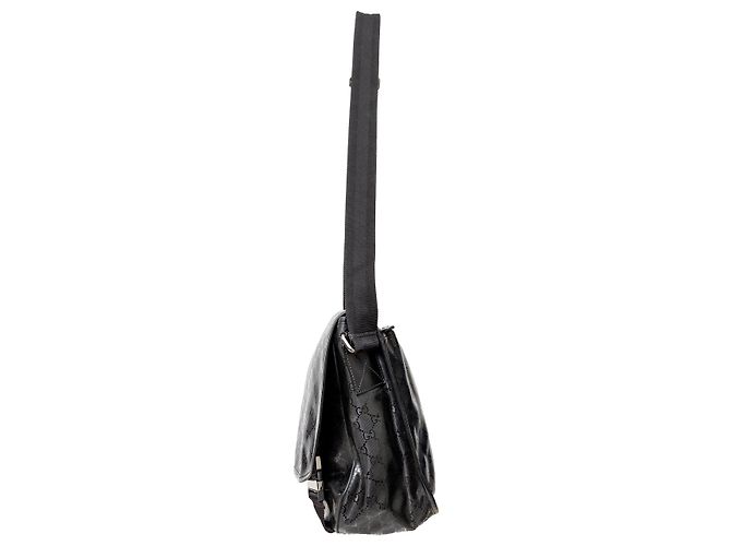 Borsa Messenger Gucci GG Stampata Nero - vista 4