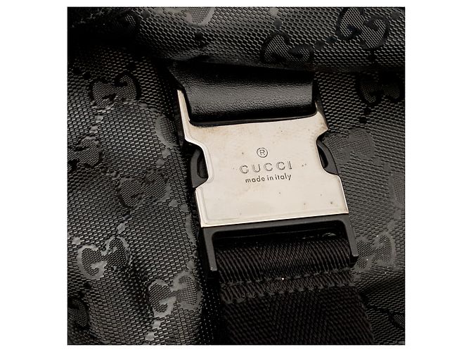 Borsa Messenger Gucci GG Stampata Nero - vista 5