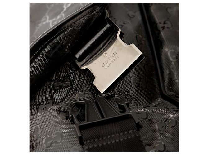 Borsa Messenger Gucci GG Stampata Nero - vista 7