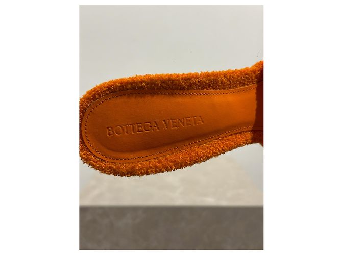 BOTTEGA VENETA Sandali T.EU 41 Tessuto Arancione - vista 7
