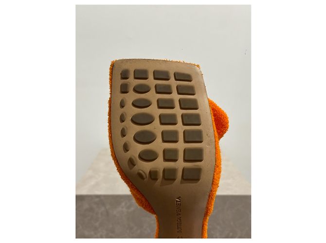 BOTTEGA VENETA Sandali T.EU 41 Tessuto Arancione - vista 9