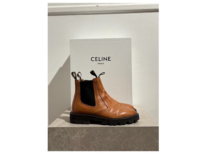 Céline Botines CELINE T.EU 37 Cuero Camello - vista 10