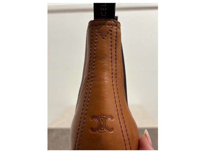 Céline Botines CELINE T.EU 37 Cuero Camello - vista 8