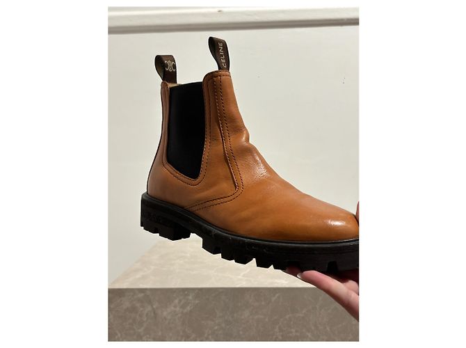 Céline Botines CELINE T.EU 37 Cuero Camello - vista 9