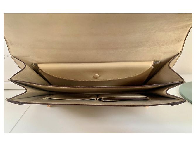 Borsa Hermès Piano in pelle box crema Crudo - vista 2