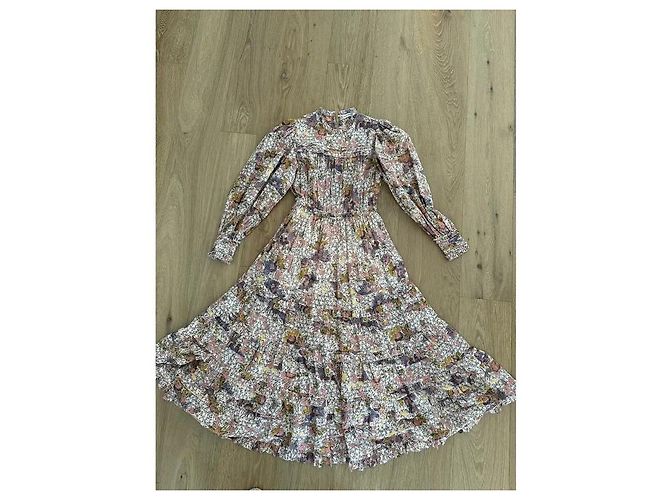 Vestido largo floral Laraline Ulla Johnson de algodón Multicolor - vista 2