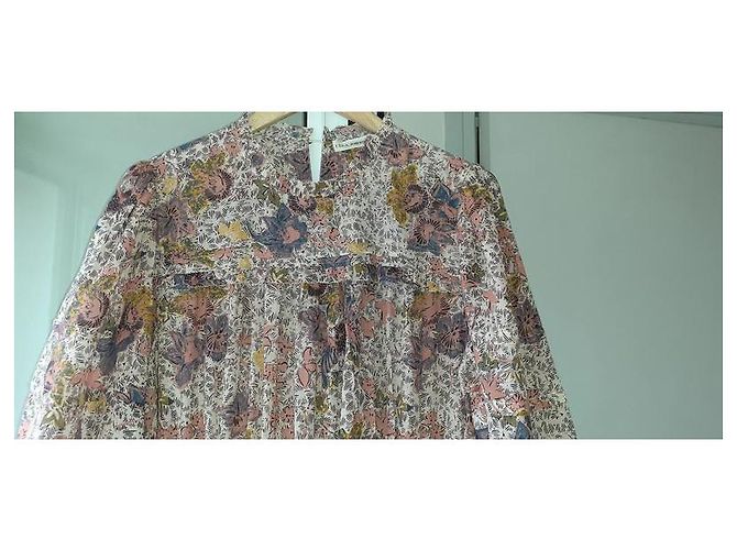 Vestido largo floral Laraline Ulla Johnson de algodón Multicolor - vista 4