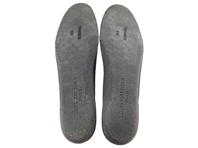 Twist Louis Vuitton LV Trainer in pelle nera e bianca Nero - vista 9