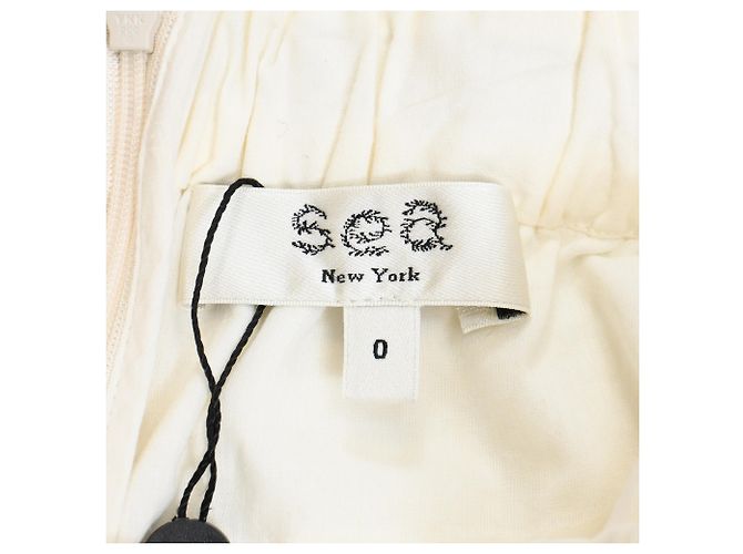Roseanna Sea Thora Thread Pull Romper In Cream Cotton White - view 4