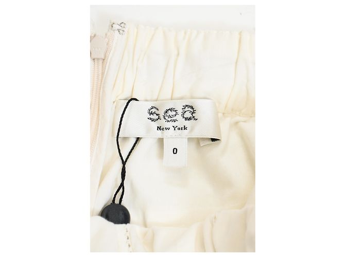 Roseanna Sea Thora Thread Pull Romper In Cream Cotton White - view 9