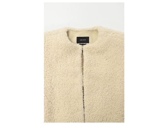 Chaleco Gwendalia Isabel Marant en lana crema - vista 10