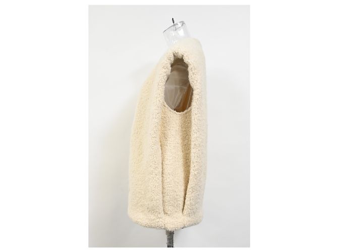 Chaleco Gwendalia Isabel Marant en lana crema - vista 7