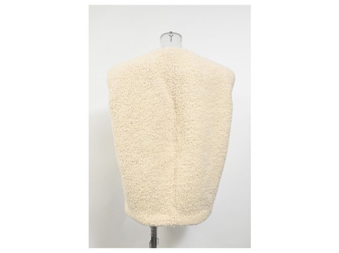 Chaleco Gwendalia Isabel Marant en lana crema - vista 8