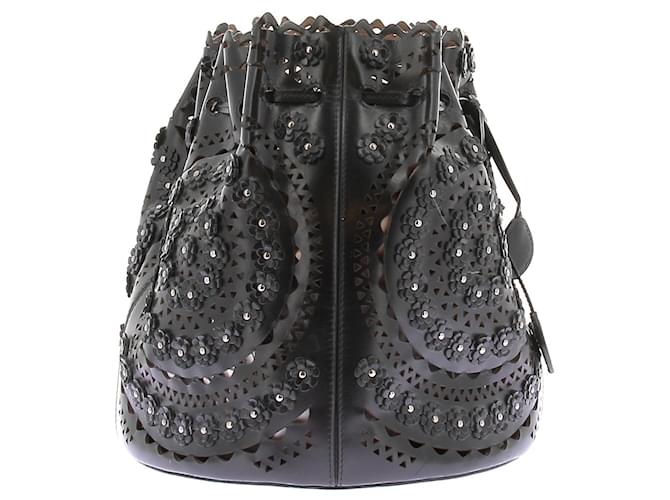 Alaïa Borse ALAIA T. Pelle Nero - vista 3