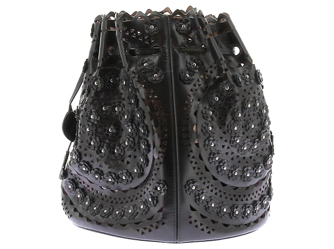 Alaïa Borse ALAIA T. Pelle Nero - vista 4