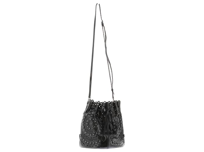 Alaïa Borse ALAIA T. Pelle Nero - vista 7