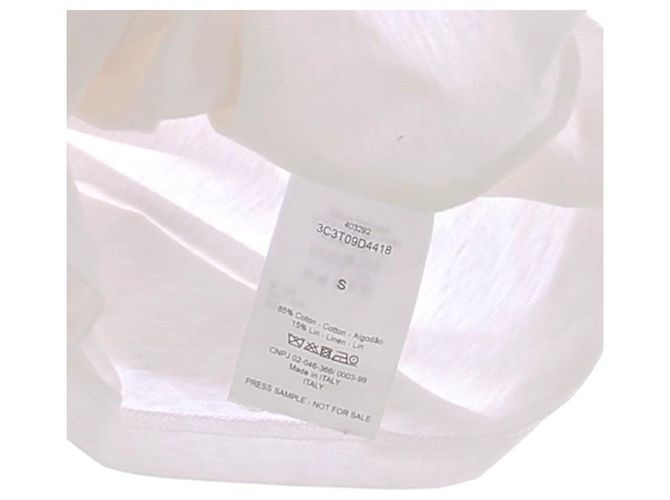 CHRISTIAN DIOR Tops T.International S Algodón Blanco - vista 7