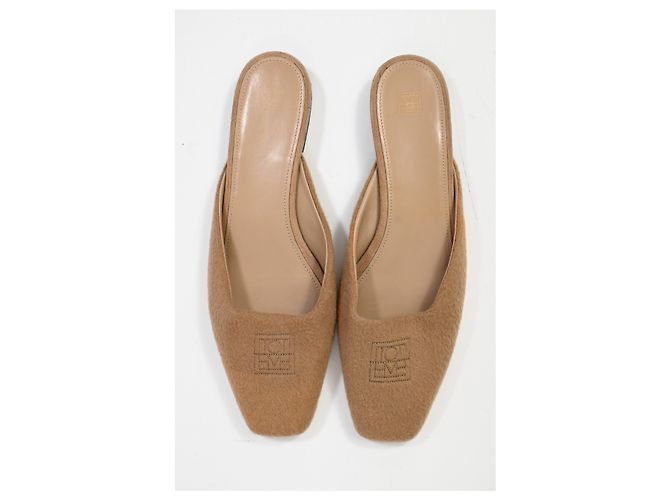 Totême Mule piatte Toteme in cashmere beige - vista 12
