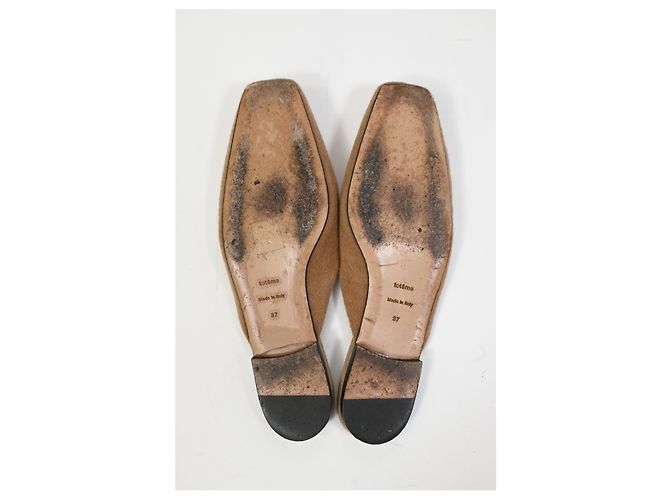 Totême Mule piatte Toteme in cashmere beige - vista 13