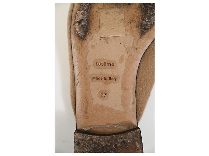 Totême Mule piatte Toteme in cashmere beige - vista 14