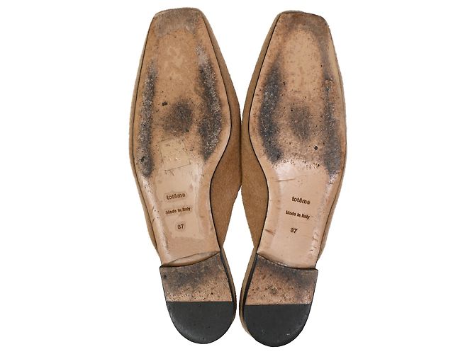 Totême Mule piatte Toteme in cashmere beige - vista 6