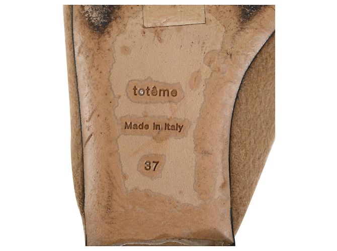 Totême Mule piatte Toteme in cashmere beige - vista 7