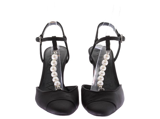 J.CREW Tacchi T.US 7 Tessuto Nero - vista 4