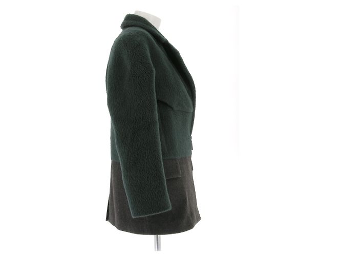Abrigos ALEXANDER WANG T.US 2 Lana Verde - vista 3