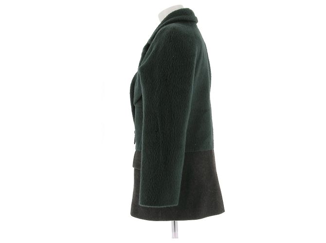 Abrigos ALEXANDER WANG T.US 2 Lana Verde - vista 4