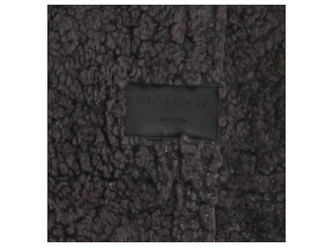 Abrigos ALL SAINTS T.International M Cuero Castaño - vista 5