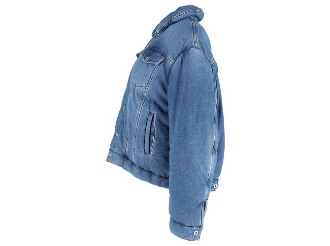 Jaqueta de denim acolchoada Loewe em denim azul - vista 2