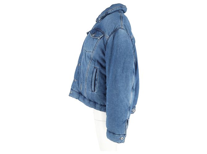 Jaqueta de denim acolchoada Loewe em denim azul - vista 5