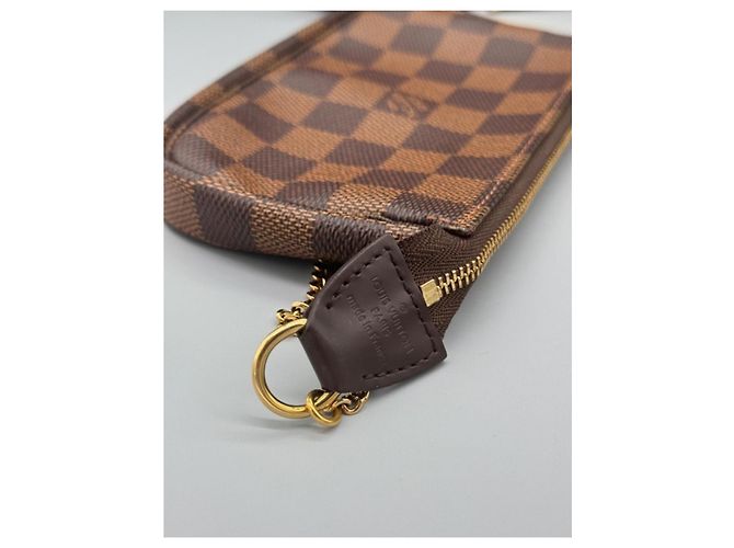 Louis Vuitton Damier Ebene Mini Pochette Brown - view 10