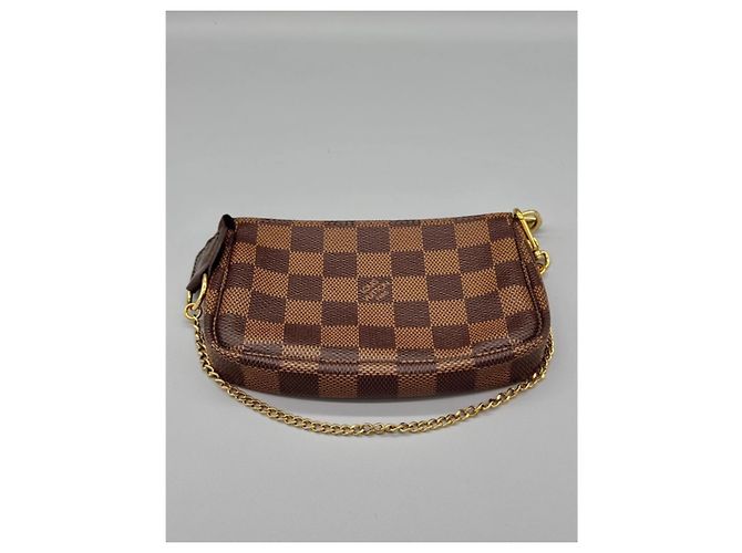 Louis Vuitton Damier Ebene Mini Pochette Brown - view 3