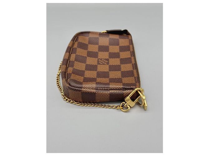 Louis Vuitton Damier Ebene Mini Pochette Brown - view 4